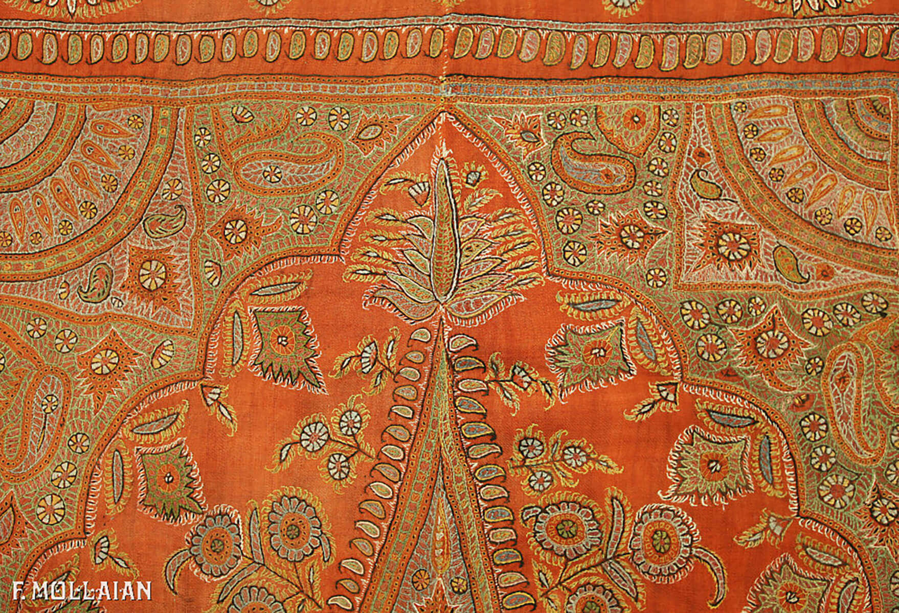 Antique Persian Kerman Textile n°:47344359